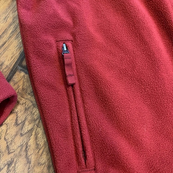 Duluth Trading men’s full zip fleece jacket size small burnt red orange nice! - Picture 3 of 13